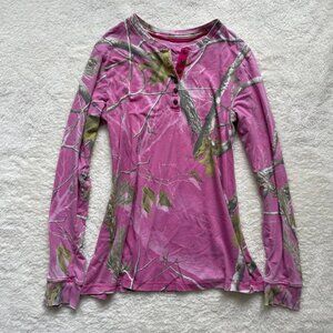 Pink Realtree Camo Long Sleeve Top